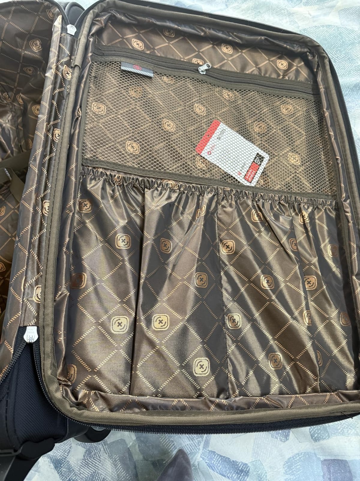 ROPLUS Laduga Softside Expandable Luggage with Large Steel Wheels Checked-Luggage Suicase (Blue, 29-Inch) customer photo 2