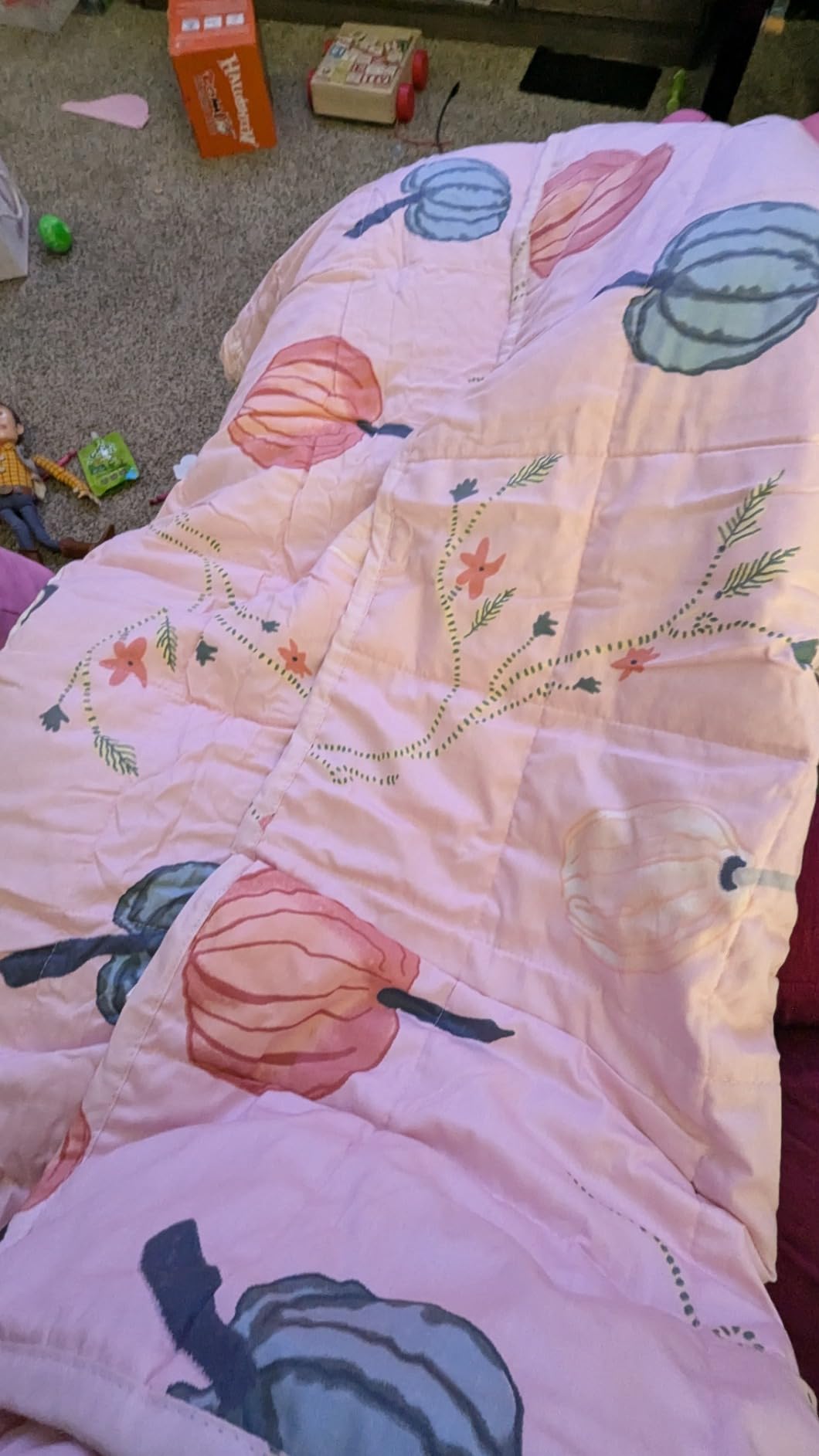 Sivio Weighted Blanket for Sleep, 5lbs, 36 x 48 inches, Blue Dinosaur customer photo 1