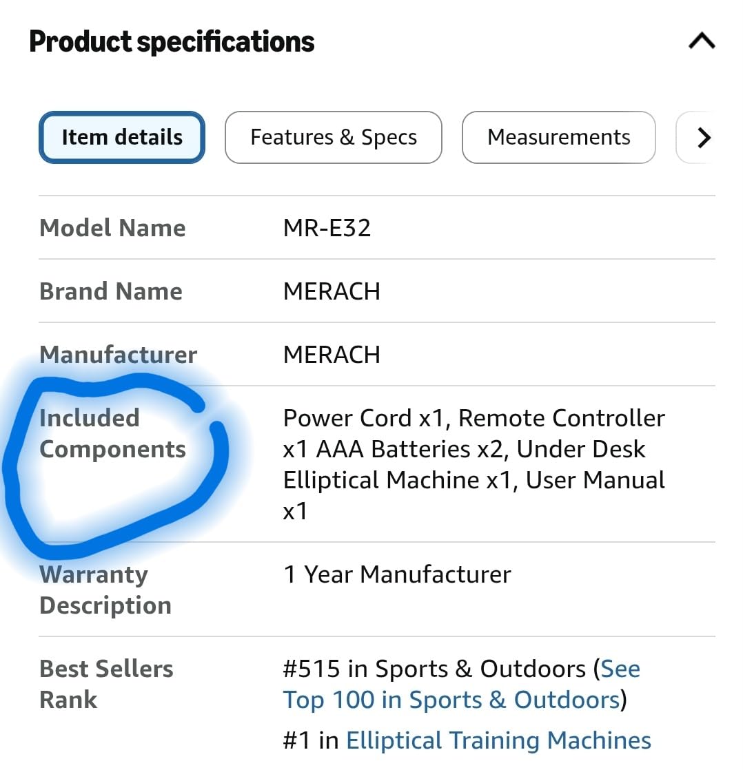 MERACH Under Desk Elliptical, Leg Exerciser While Sitting for Seniors | Quiet Portable Electric Seated Pedal Exerciser Machine with Remote Control & 12-Speeds for Home Office customer photo 2