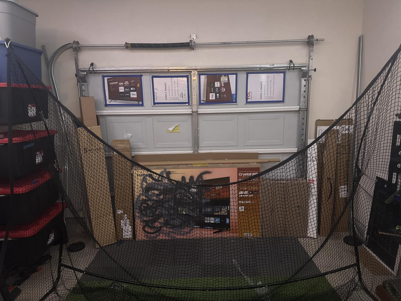 PodiuMax Golf Net, 10x7ft Golf Practice Net with Noise Reduce Silk Target Driving Real Balls, Hitting Nets for Backyard Garage, Improve Chipping Putting Pitching,Gift for Men & Golfers customer photo 1