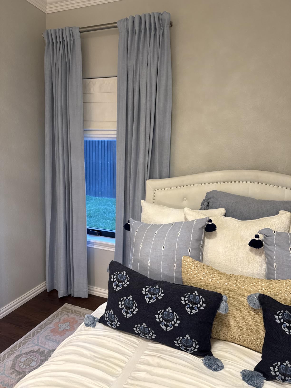 LazBlinds No Drill Cordless Roman Shades for Windows, 30