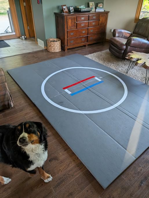 FINCOME Wrestling Mat 1.2”Thick Jiu Jitsu Mat XPE Foam for BJJ MMA Training customer photo 1