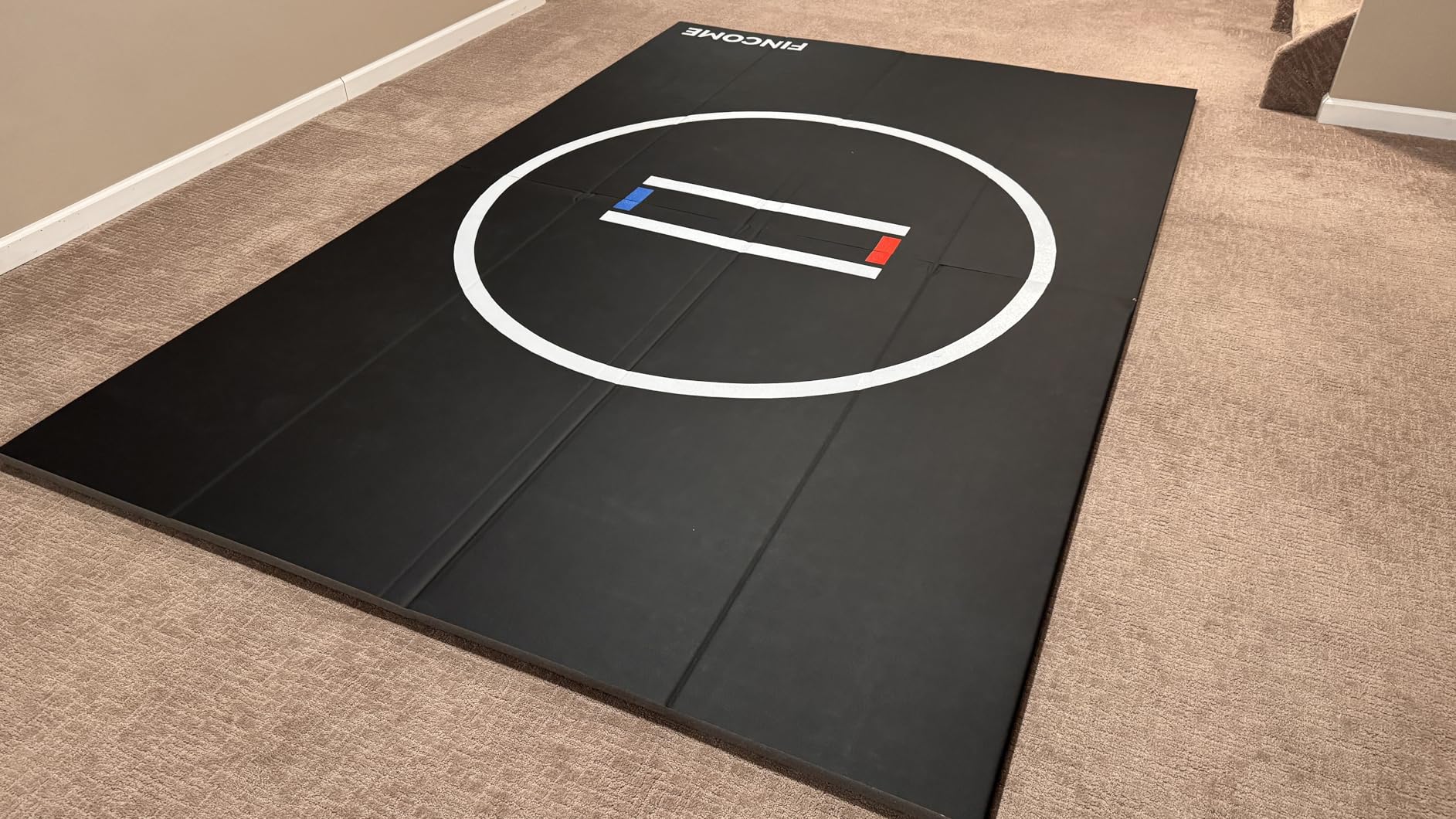 FINCOME Wrestling Mat 1.2”Thick Jiu Jitsu Mat XPE Foam for BJJ MMA Training customer photo 2