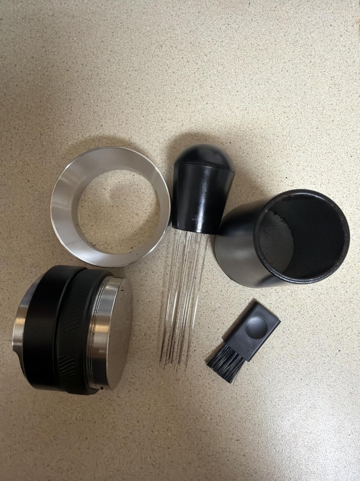 Reoszeank 54mm Espresso Accessories Kit, Distributor, Tamper, WDT, Funnel customer photo 1