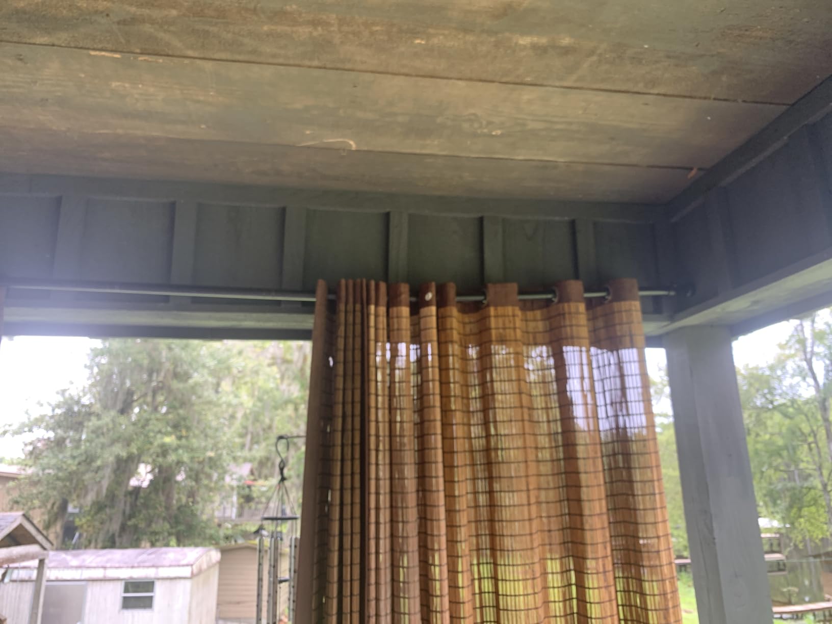 YaFex Curtain Rods 32-144 Inch, Heavy Duty 1 Inch Adjustable Curtain Rod for Windows, Black Extra Long Window Treatment Rods, Modern Design, Easy Installation customer photo 2