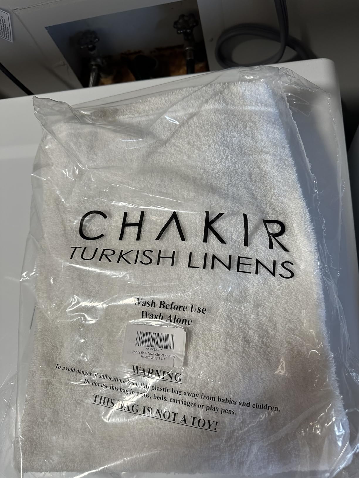 Chakir Turkish Linens 100% Cotton 4-Pack Bath Towels 27x54, Dark Gray customer photo 1