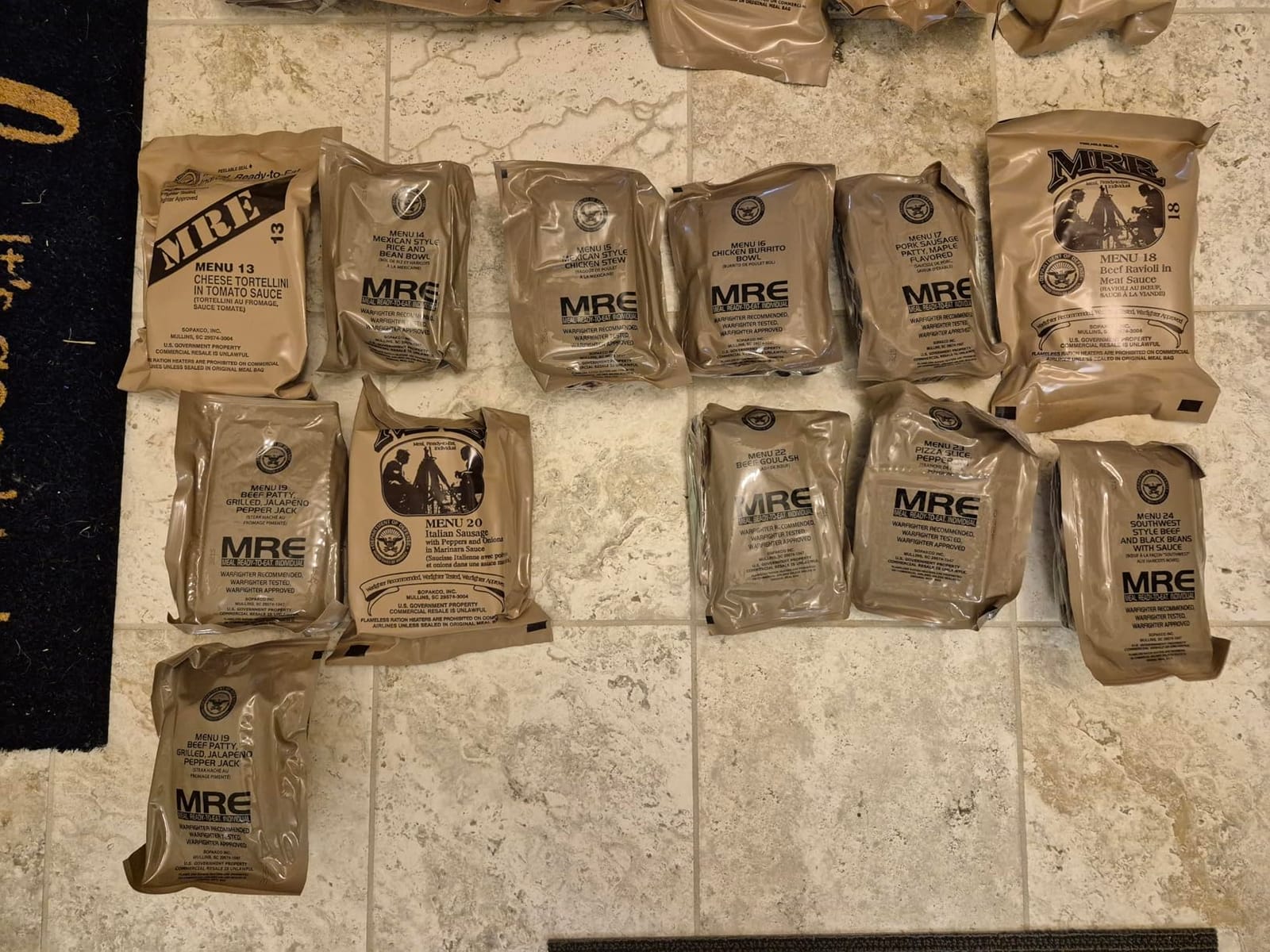 2026 Inspection MRE, U.S. MRE Meals, Emergency Supplies, Emergency Food Supply, Survival Food w/Flameless Heater, Ready Meals (Variety Pack of 24) – (A & B Case Fresh Stock) MREs have 10 Year Shelf Life From Inspection Date customer photo 1
