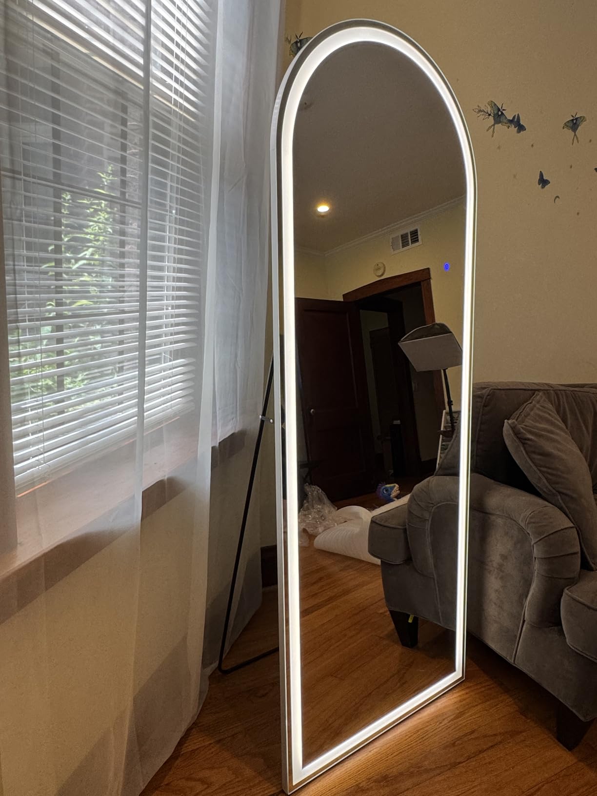Standing Mirror Full Length with LED Lights, 56