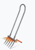 Walensee Broadfork Garden Tool, 9 Tines Heavy Duty Broad Fork Hand Tiller, 2-in-1 Garden Pitchfork with Ergonomic U-Shaped Handle, Spading Digging Fork for Gardening, Cultivating customer photo 1