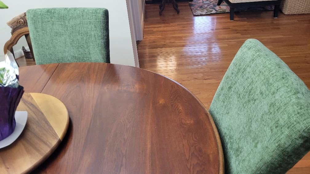 COLAMY Upholstered Dining Chairs Set of 4, Beige customer photo 2