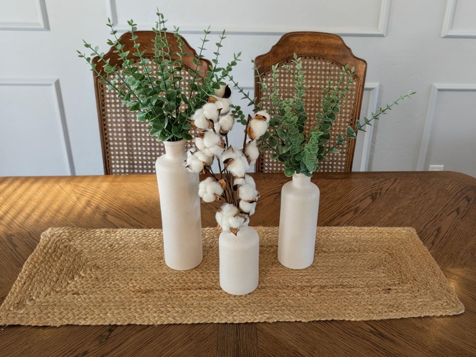 Handwoven Wool Cotton Blend Area Rug 8x10', Textured Popcorn Braided Ivory Rug, Soft Thick Farmhouse Contemporary Living Room Carpet, Neutral Modern Decorative Floor Rug customer photo 2