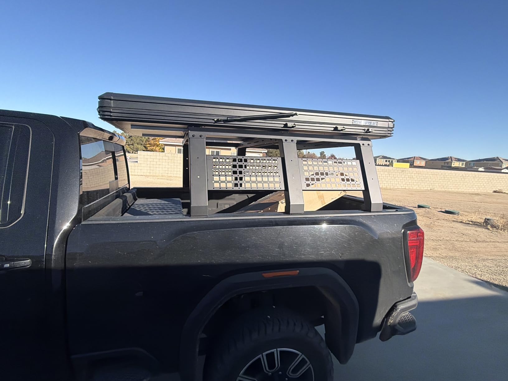 JOYTUTUS 18.8 Inch High Full Size Truck Bed Rack with Molle Panel customer photo 2