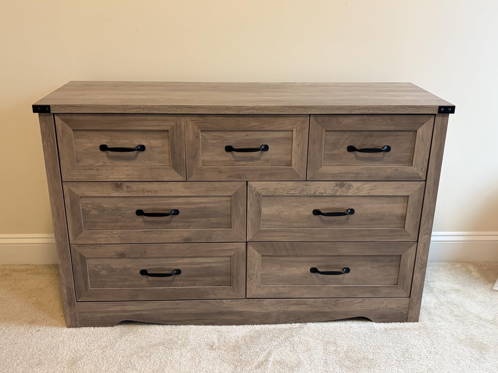 BORNOON Tall 6-Drawer Dresser for Bedroom, Modern Wooden Chest of Drawers with Metal Handles, Anti-Tipping Design, Sturdy and Stable Storage Organizer for Living Room, Entryway, Home Office customer photo 2