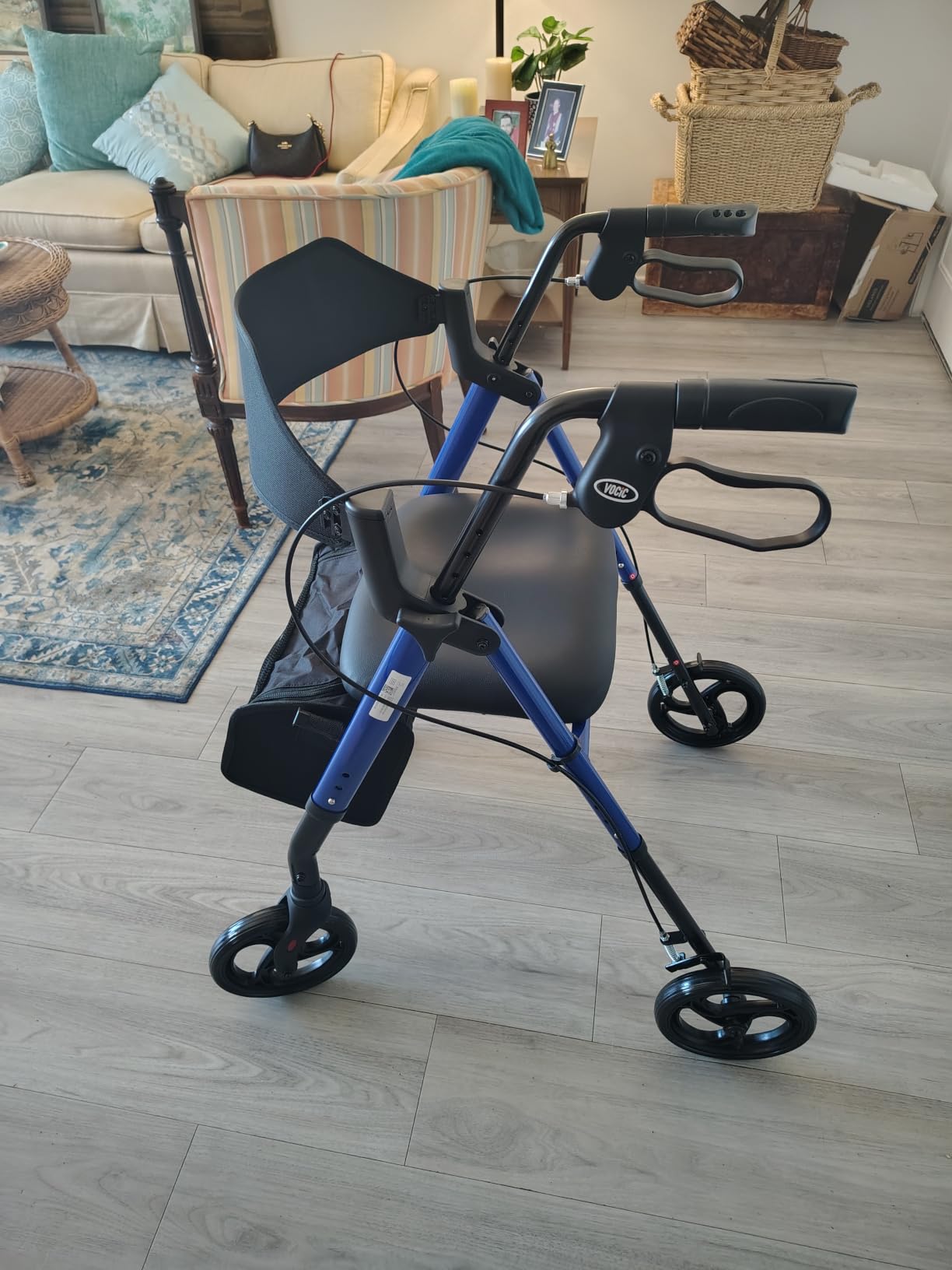 VOCIC Z21 Rollator Walker for Seniors with Seat, 8