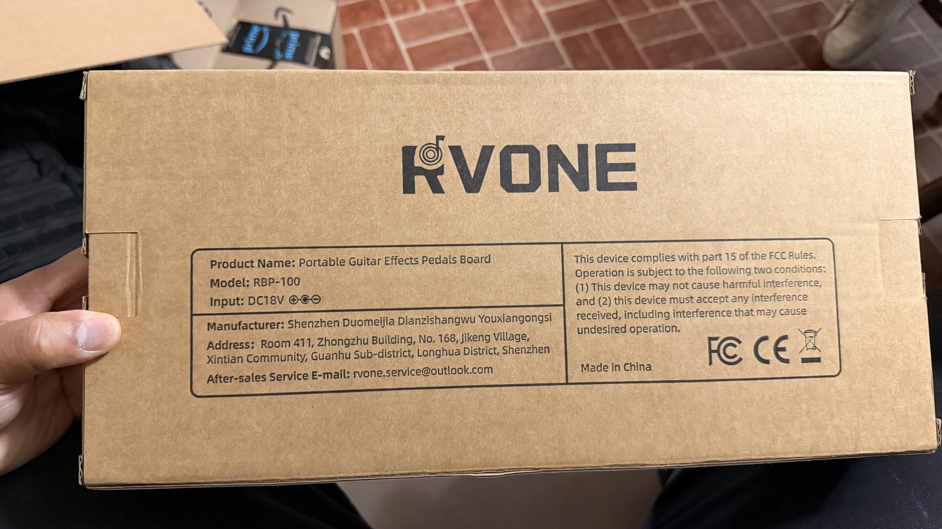 RVONE Extra Large Guitar Pedal Board with Built-in Power Supply | 24.02×12.6