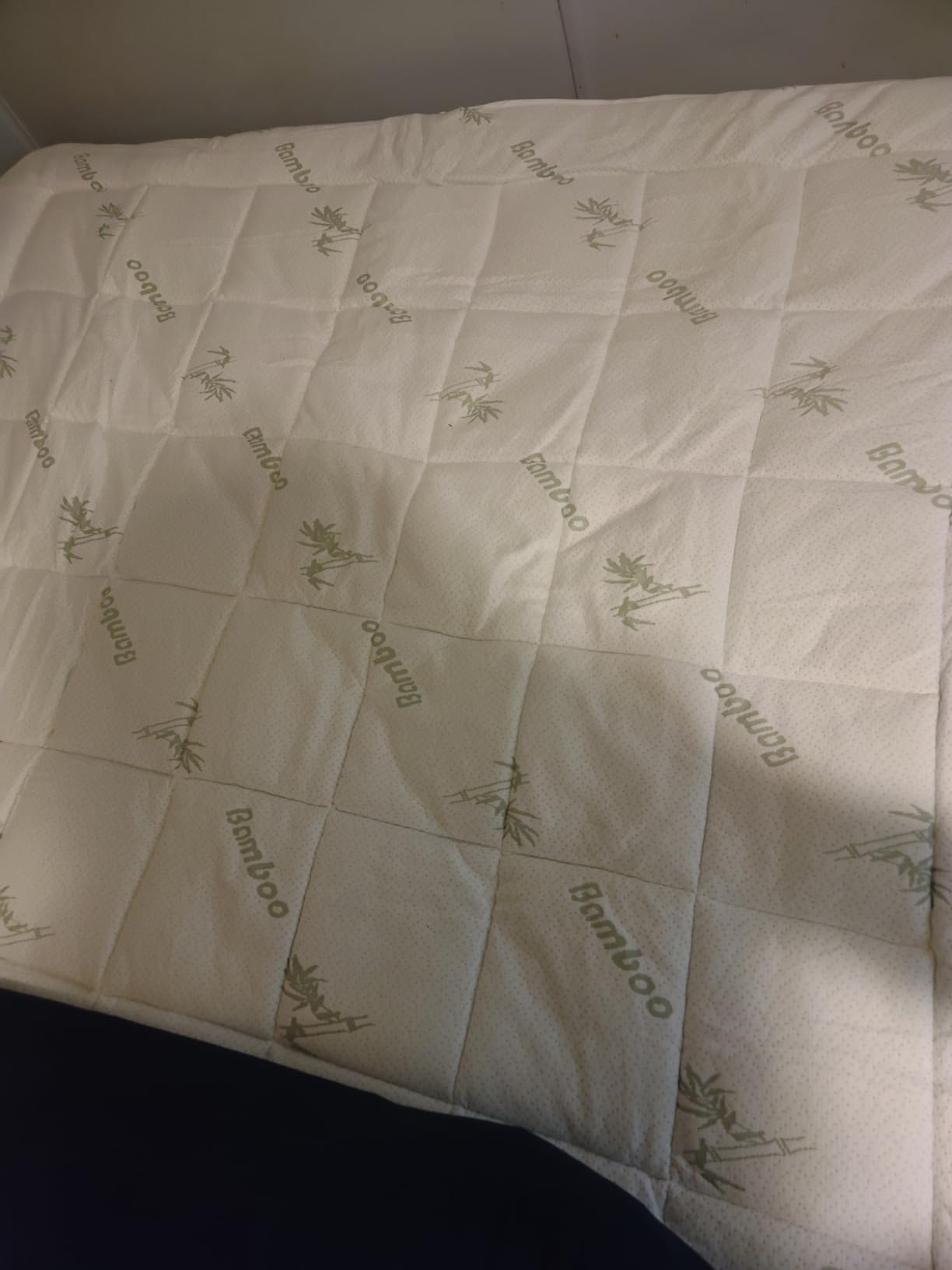 Cooling Mattress Topper Queen – Extra Soft Pillow Top Mattress Pad, Breathable Viscose Made from Bamboo Mattress Protector for Back Pain Relief, Deep Pocket Cover Fits 8–21 Inch customer photo 1