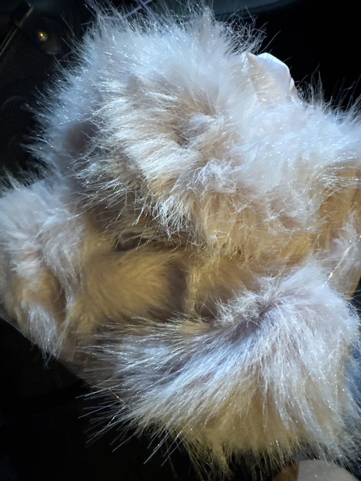COZYPOIN Womens Faux Fur Coats Mid Long Warm Winter Fluffy Jackets customer photo 1