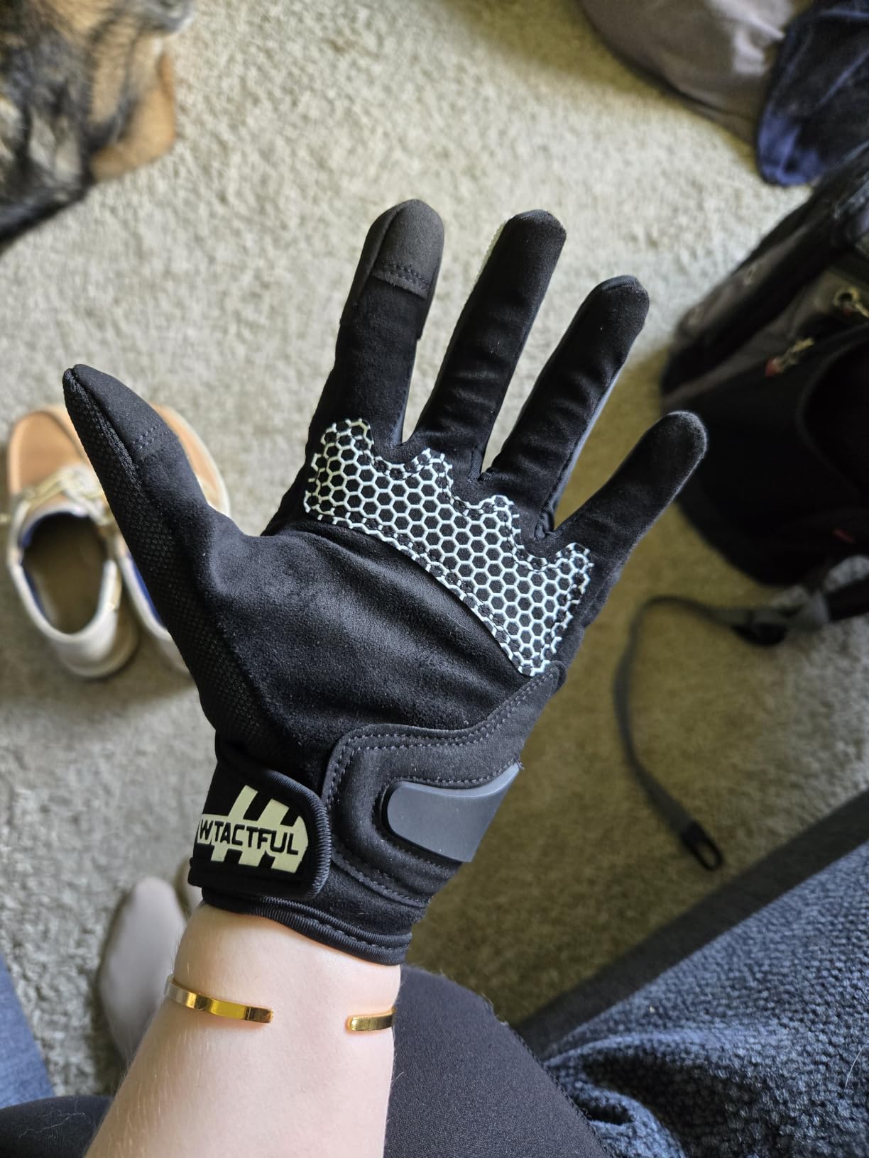 WTACTFUL Lightweight Motorcycle Gloves for Men Women Touchscreen Summer customer photo 1