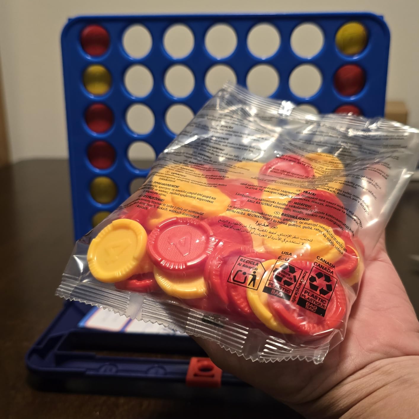 Official Hasbro Games Connect 4 Game (2025 Edition) | All-in-1 Storage, Carrying Case, Score Tracker | Ages 6+ | 2 Players | Family Games for Kids customer photo 2