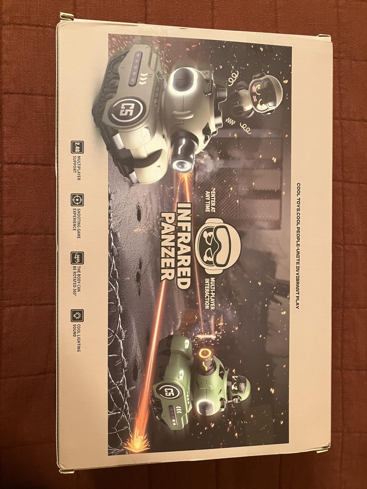 bessome 2 Pack Cute Cartoon Remote Control Battle Tanks with Laser tag customer photo 2