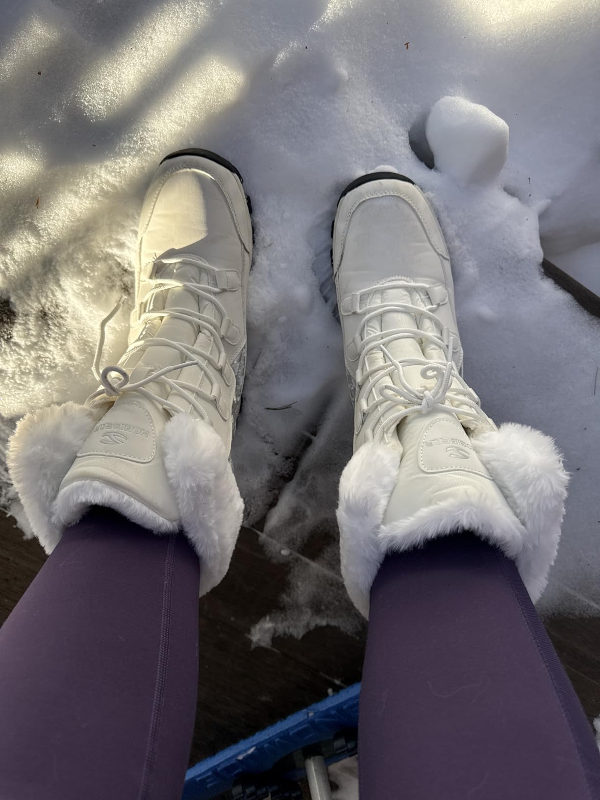 HOBIBEAR Women's Winter Snow Boots Warm Faux Fur customer photo 1