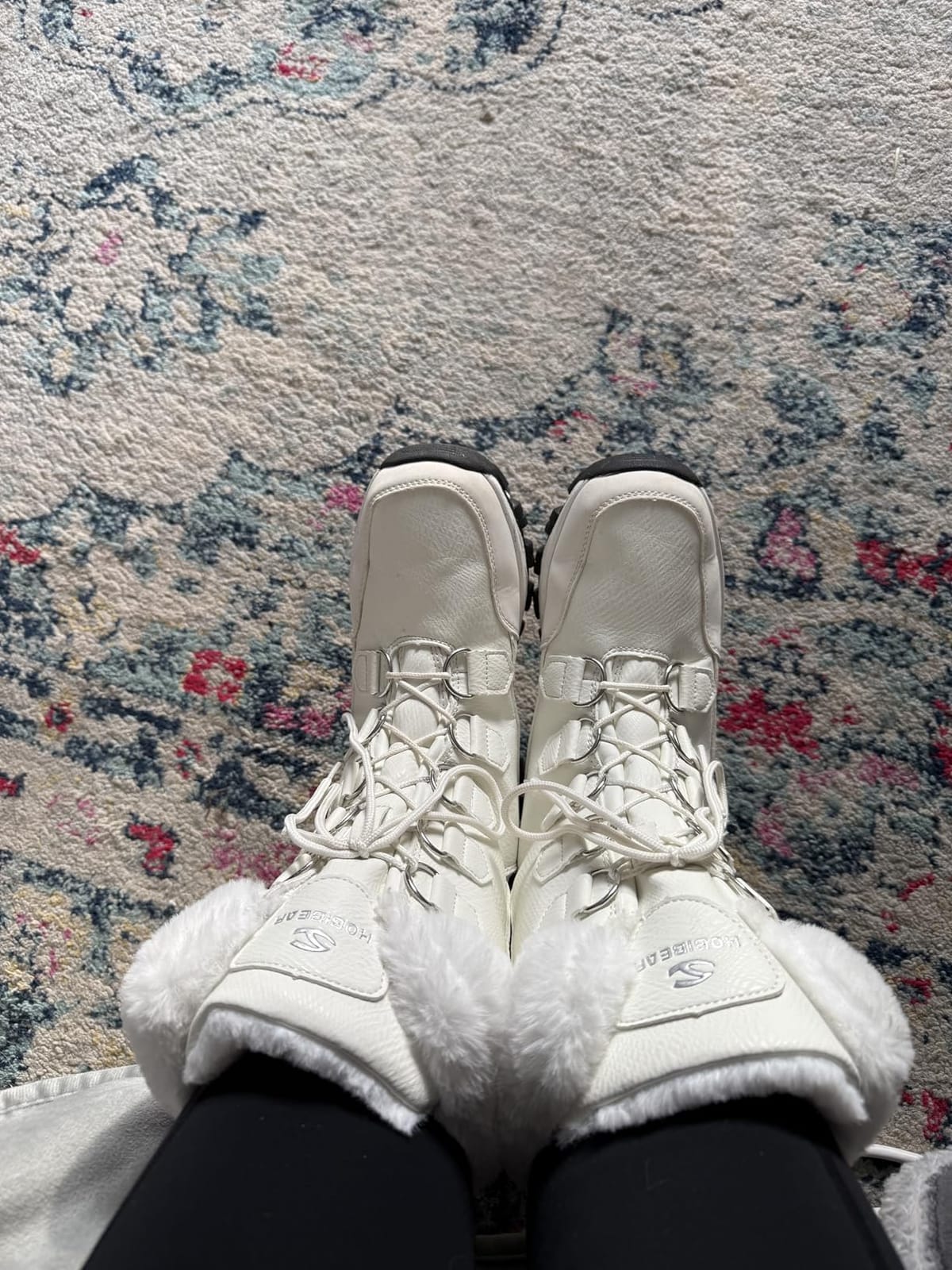 HOBIBEAR Women's Winter Snow Boots Warm Faux Fur customer photo 2