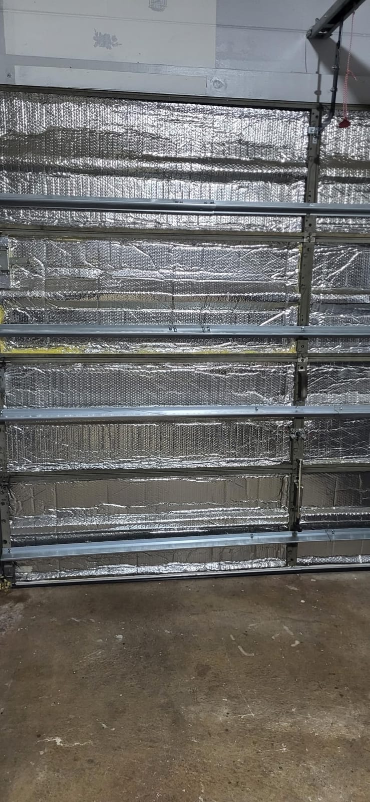 9FT Garage Door Reinforcement Bracket, Heavy Duty Steel Garage Door Hurricane Strut Beams, 22 Thick Steel,Screws Included customer photo 2