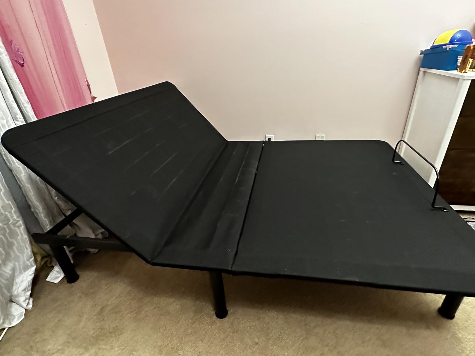 Dyonery Split King Adjustable Bed Frame + 14 Inch Memory Foam Mattress customer photo 2