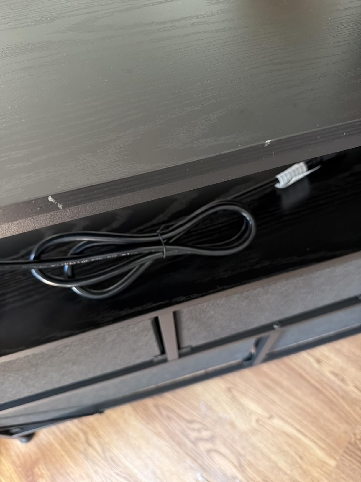 SONGMICS Nightstand with Charging Station, 2 Fabric Drawers customer photo 2