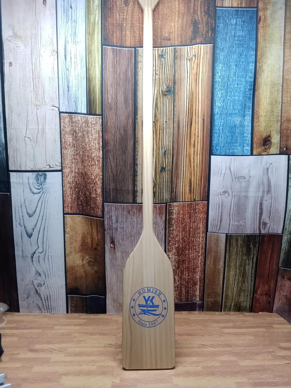 Wooden Canoe Paddles 4 ft, Wood Boat Paddle with Ergonomic Grip, Solid Pine customer photo 2