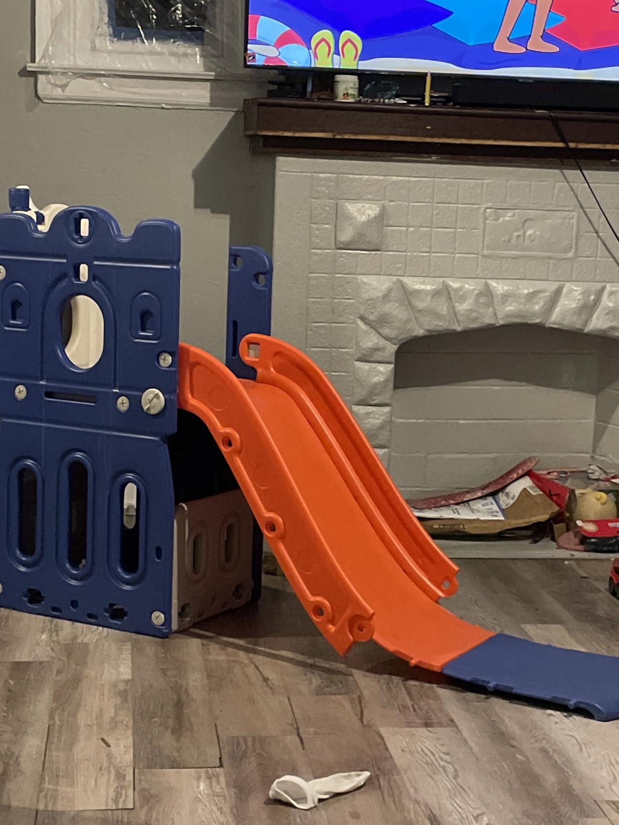 BIERUM 6 in 1 Toddler Slide for Toddlers Aged 1-3 Indoor Playset Blue customer photo 1