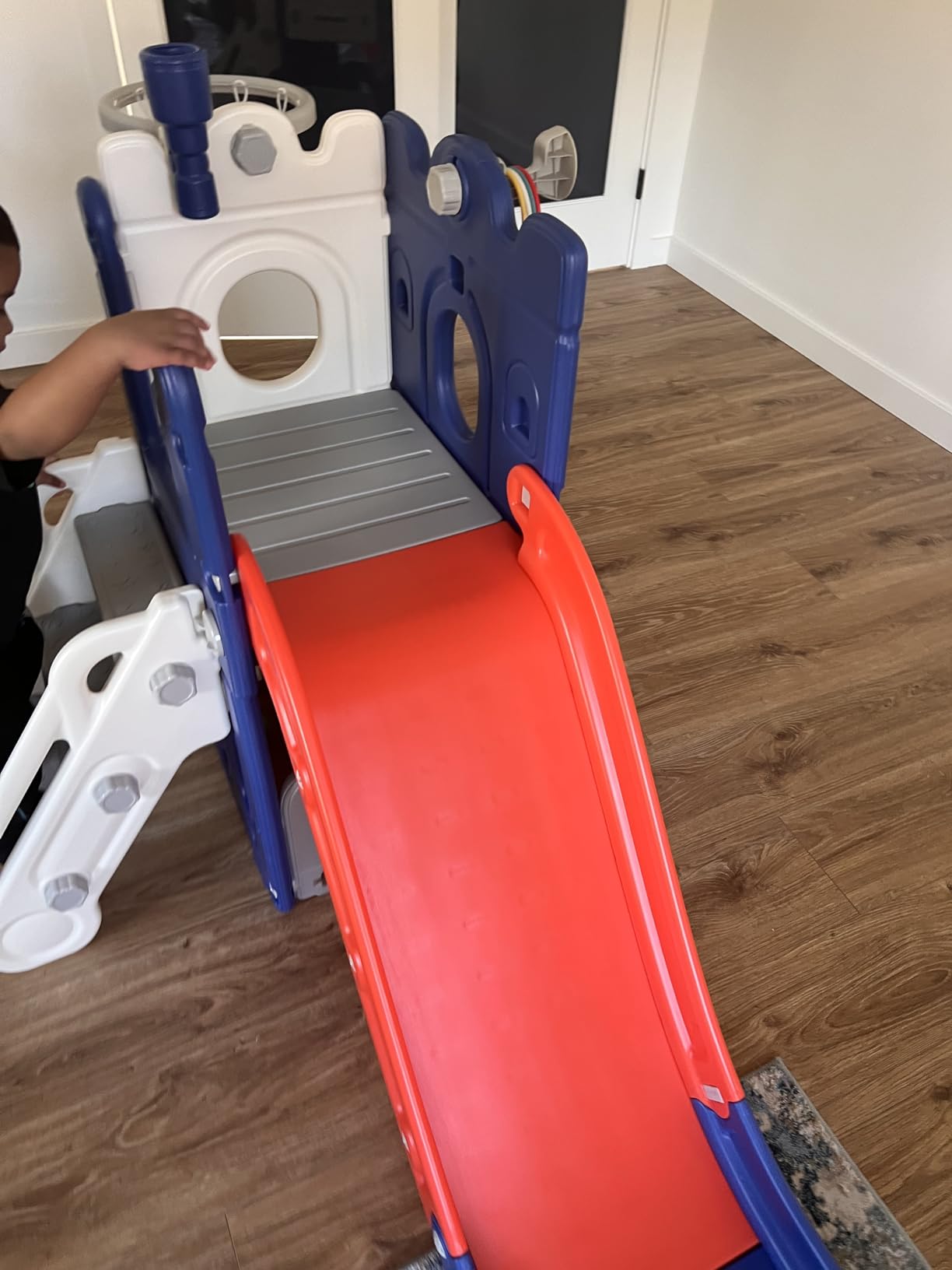 BIERUM 6 in 1 Toddler Slide for Toddlers Aged 1-3 Indoor Playset Blue customer photo 2