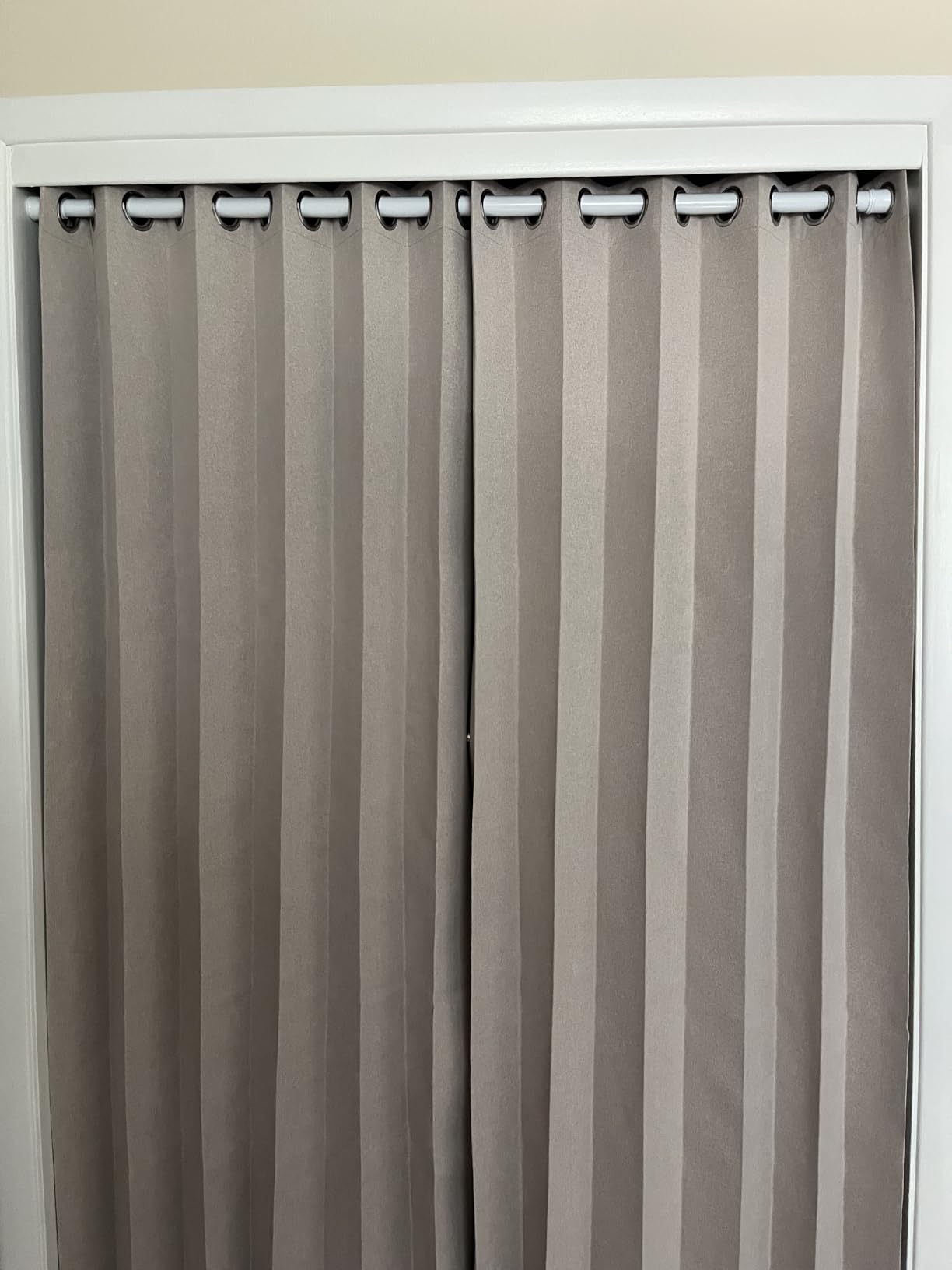 Interiors Vertical Shades, Fabric Shades for Sliding Glass Doors, Patio Doors & Large Windows for Home or Office, 1 Panel, W100 x L84, Grey customer photo 1
