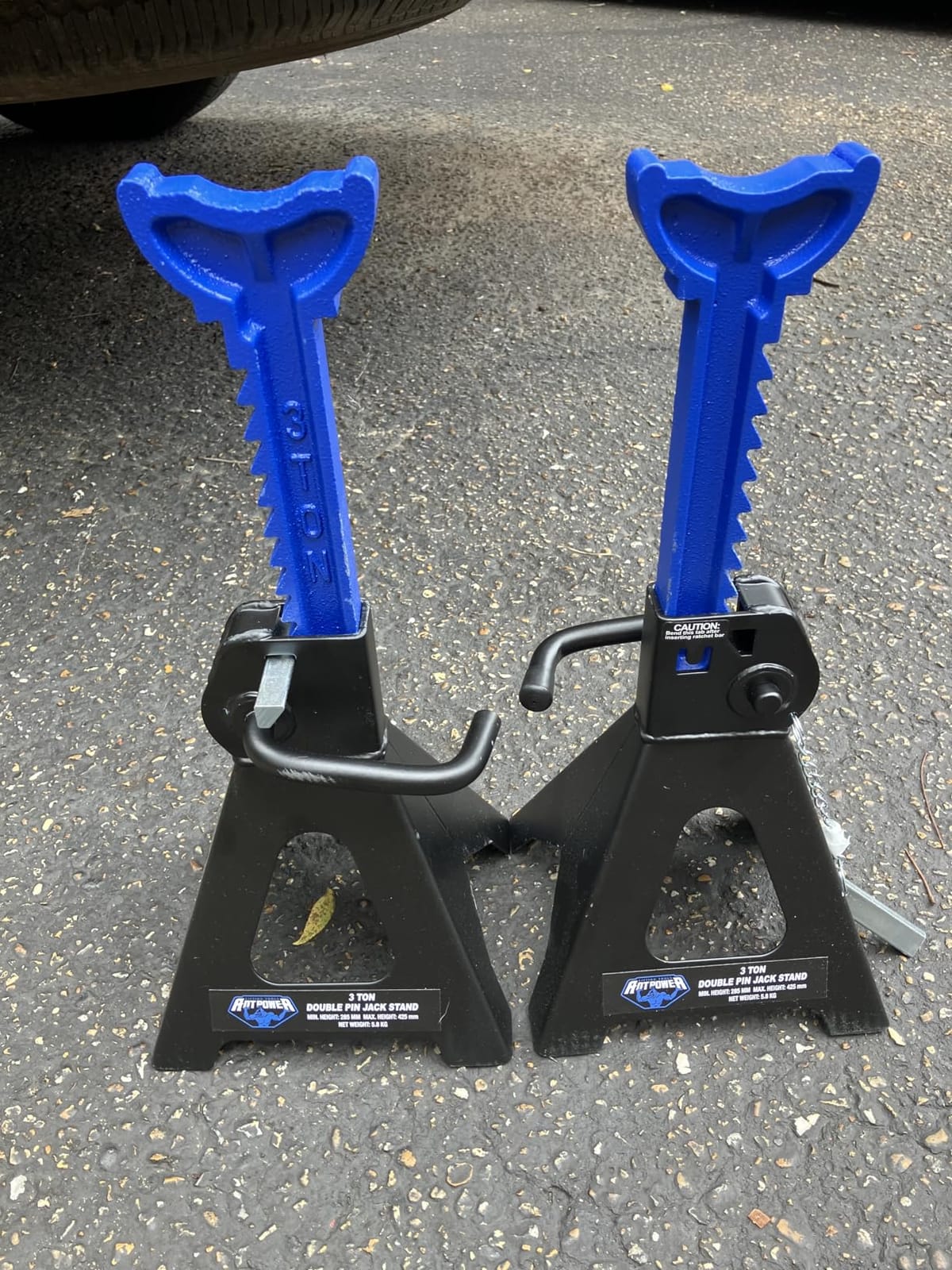 ANTPOWER Car Jack Stands 3 Ton (6,600 lbs) with Double Locking Heavy Duty 11.2