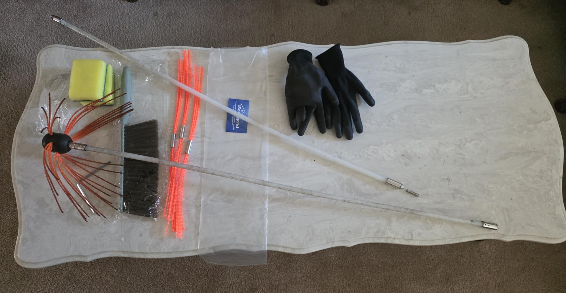 Sealegend 26FT Chimney Sweep Kit Rotary Cleaning Brush with 8 Flexible Rods customer photo 2