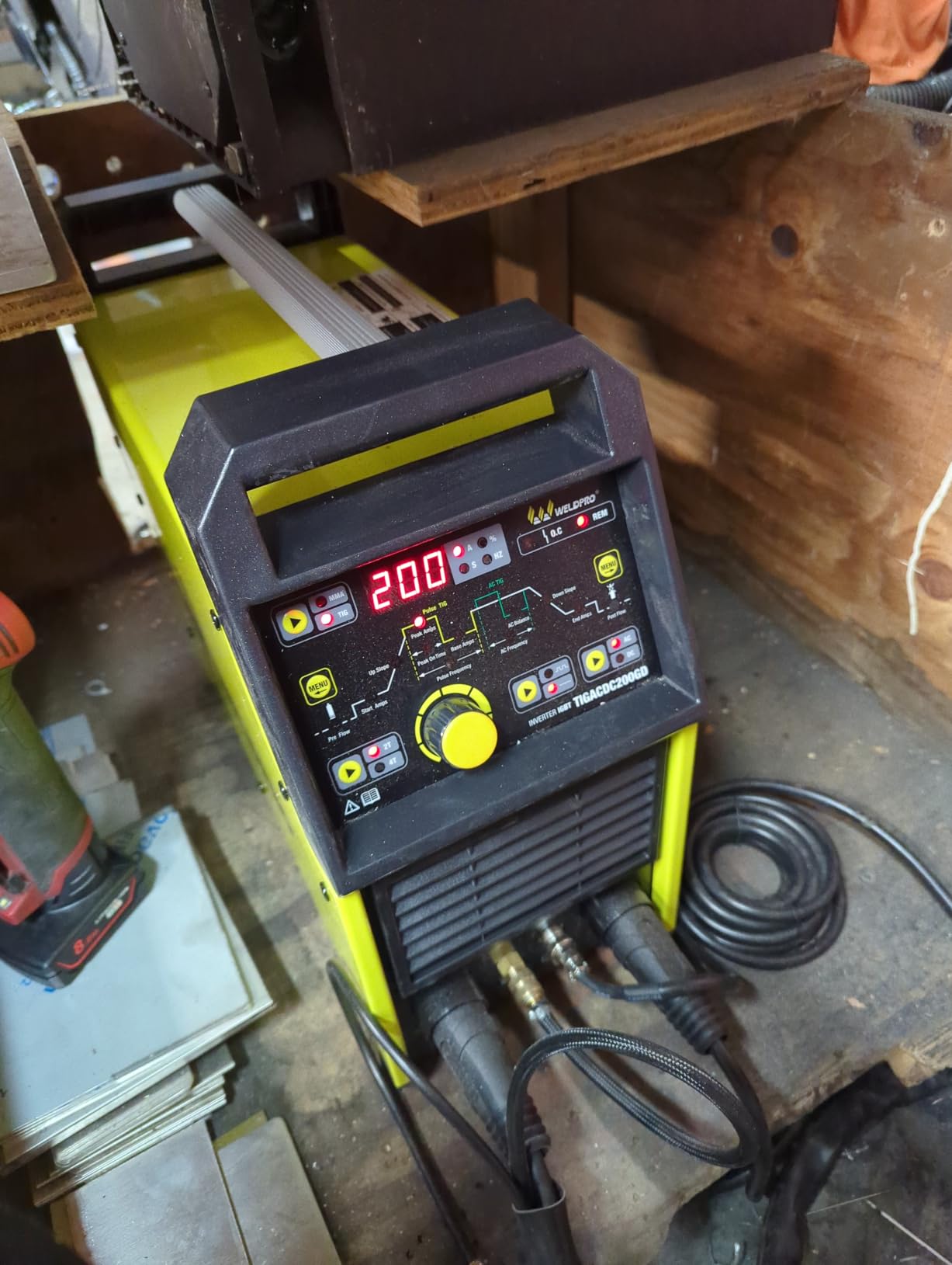 Weldpro 200A AC/DC TIG Welder with Pulse, 110V/220V Dual Voltage Aluminum TIG Welder, AC TIG/DC TIG/AC PULSE TIG/DC PULSE TIG/Stick 5 in 1 Multiprocess Welding Machine with TIG Torch & Foot Pedal customer photo 2