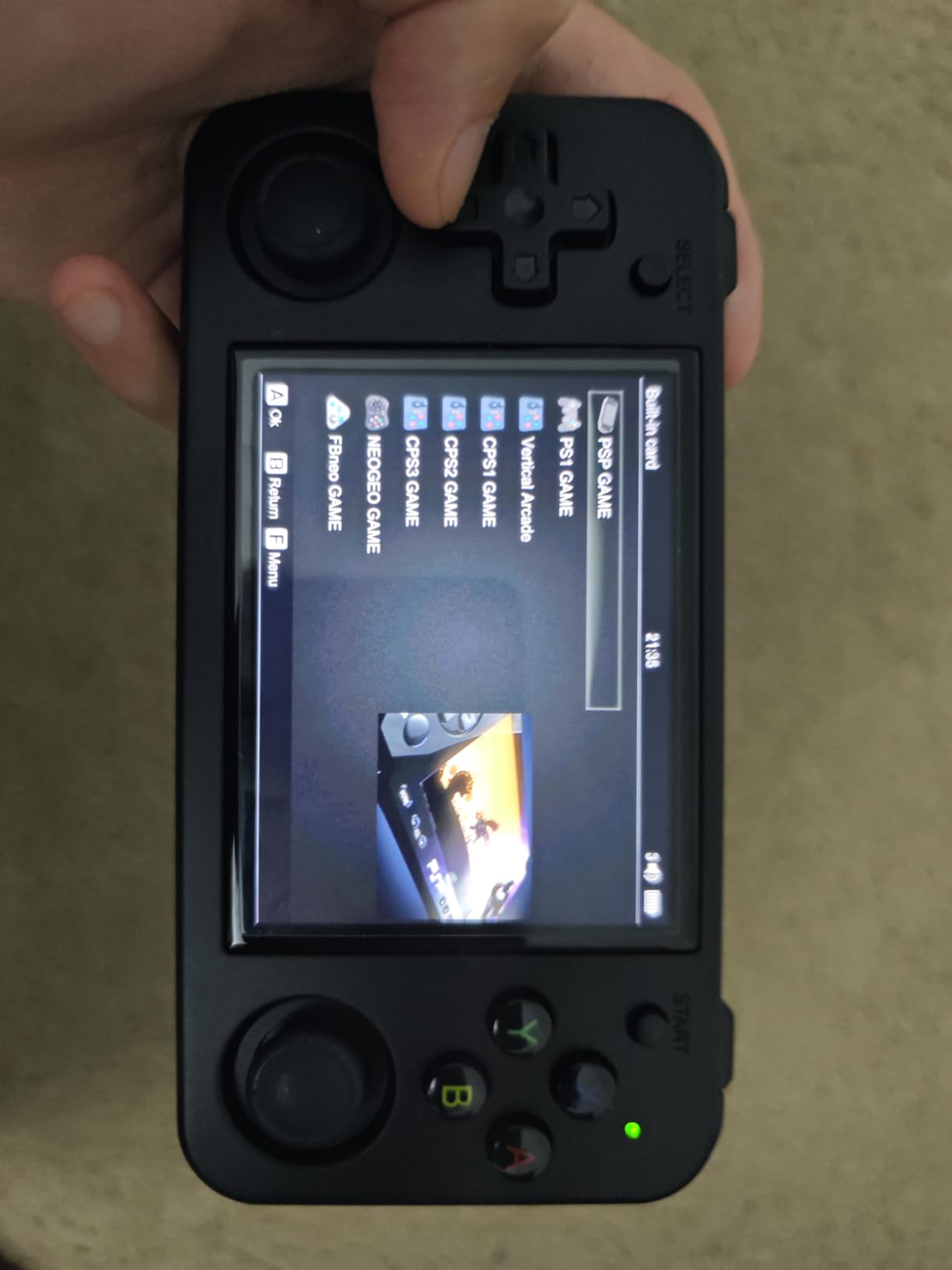 RG35XX H Retro Handheld Game Console Linux System 3.5'' IPS Screen 64G TF Card with 3545+ Preinstalled Games RG 35XXH Portable Gaming Console RG35XXH Support 5G WiFi Bluetooth HDMI Purple customer photo 2