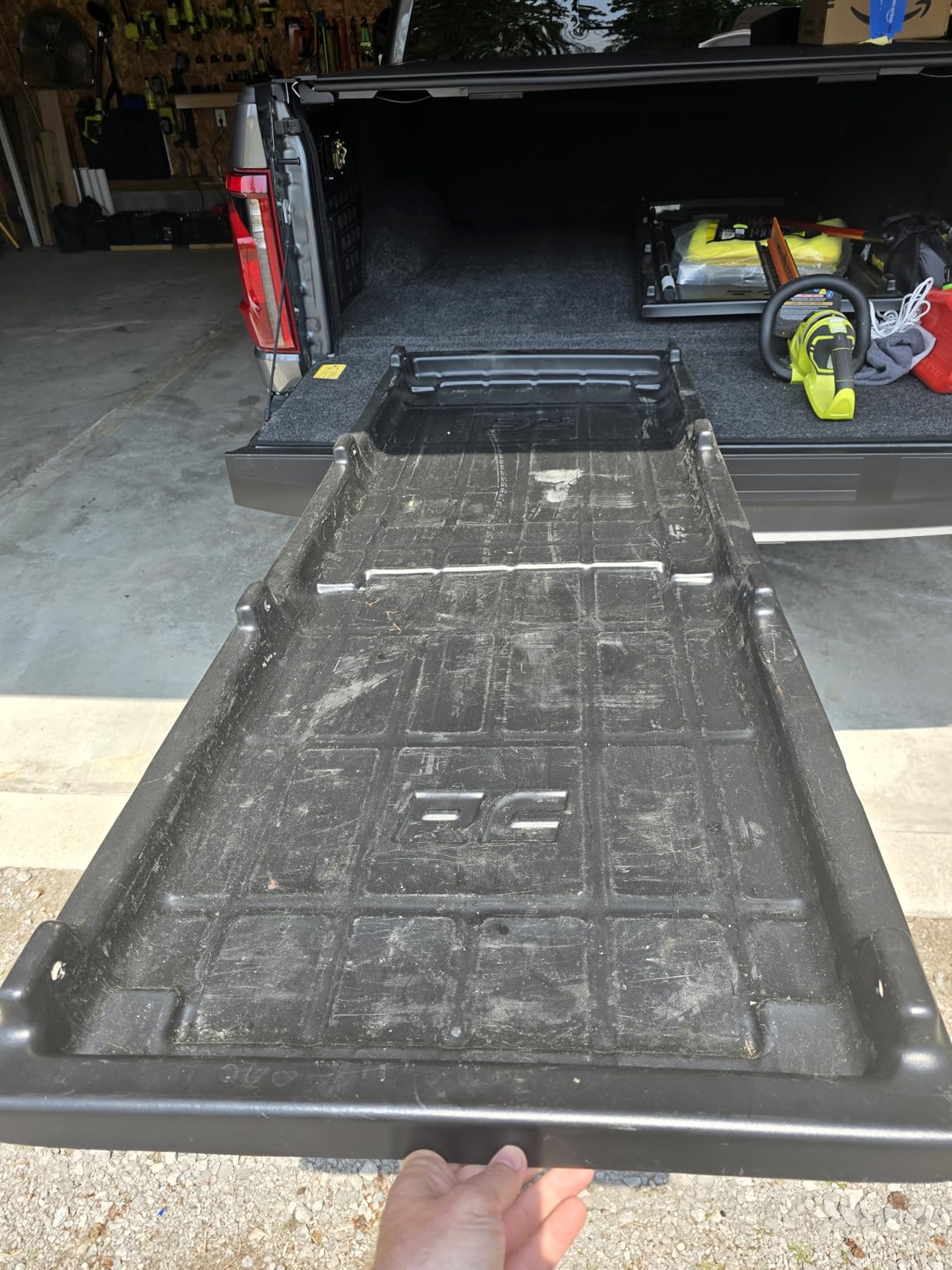 Slide-Out Truck Bed Cargo Tray HDPE Lightweight (5.2FT+ Bed ONLY) | for Ford F150 Chevy Silverado GMC Sierra Dodge Ram Toyota Tundra Sliding Organizer Trolley System Accessories customer photo 2