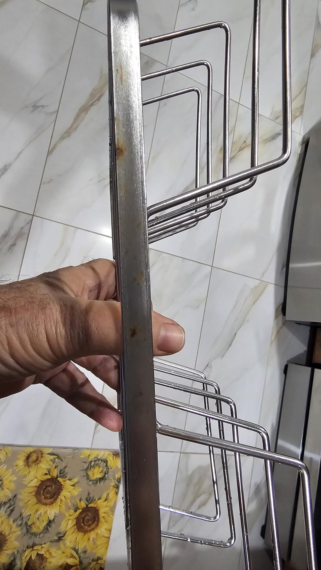 Rib Rack for Smoking – Foldable Extra Long Stainless Steel Rib Holder for 4 Ribs Upright – Fits 18