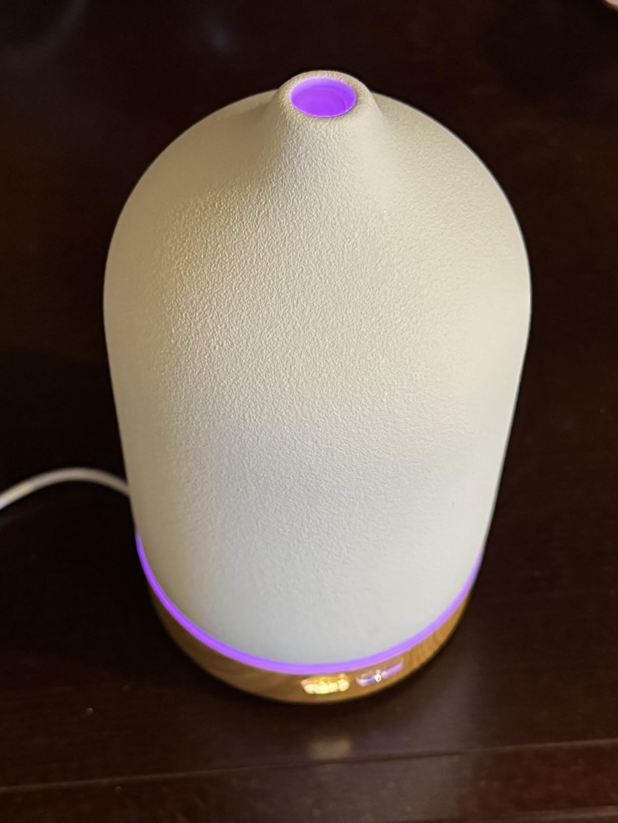 URPOWER 180mL Ceramic Essential Oil Diffuser Aromatherapy Diffuser for Home customer photo 1