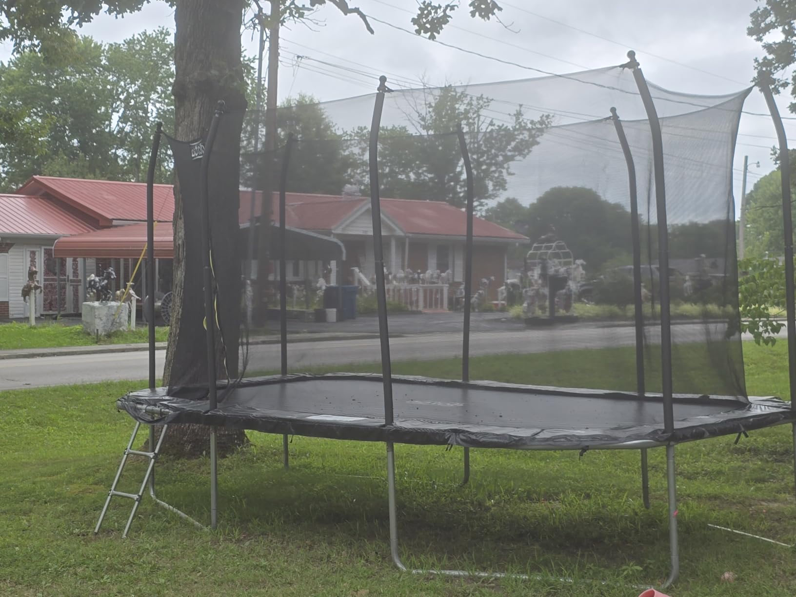 AOTOB 8×14 FT Rectangle Trampoline - Perfect Outdoor Trampoline for Kids - Gymnastics Style Tranpoline with Enclosure Net - Supports Up to 440 lbs(Black) customer photo 1