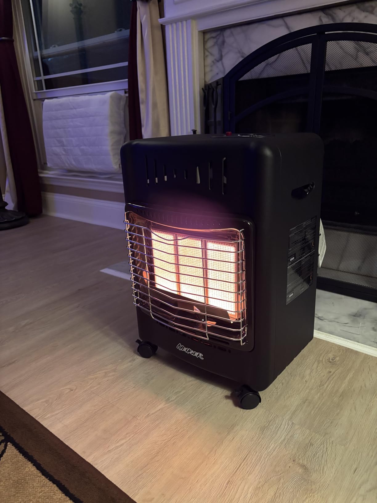 Avenger Portable Outdoor Propane Cabinet Heater – 18,000 BTU Radiant Gas Heater with Tip-Over & ODS Safety Shut-Off - Model # 22BF-A00 customer photo 1