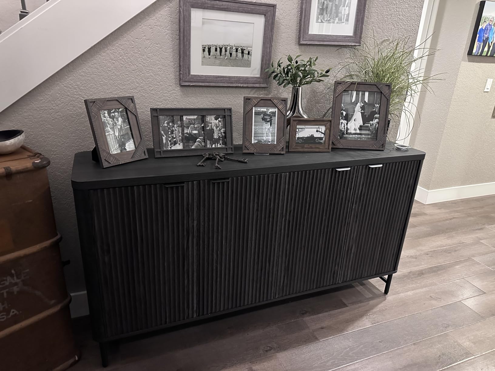 Fatmok Fluted TV Stand for up to 75