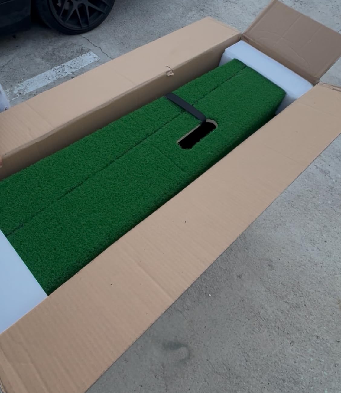 GoSports Portable Baseball Pitching Mound with Stride Lines - 80 x 28 x 6 Inches - Foldable Pitching Mound customer photo 1
