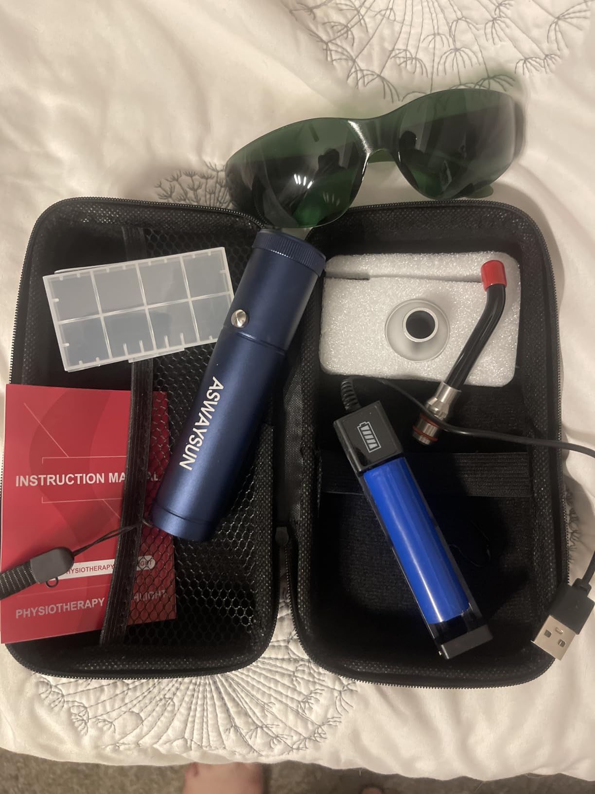 Infrared Red Light Device for Joints & Muscles, 460:630:660:850:900nm Cold Sore, Portable Near Infrared Wand for Face & Body Mouth Nose Effective 2 in 1 Modes customer photo 1