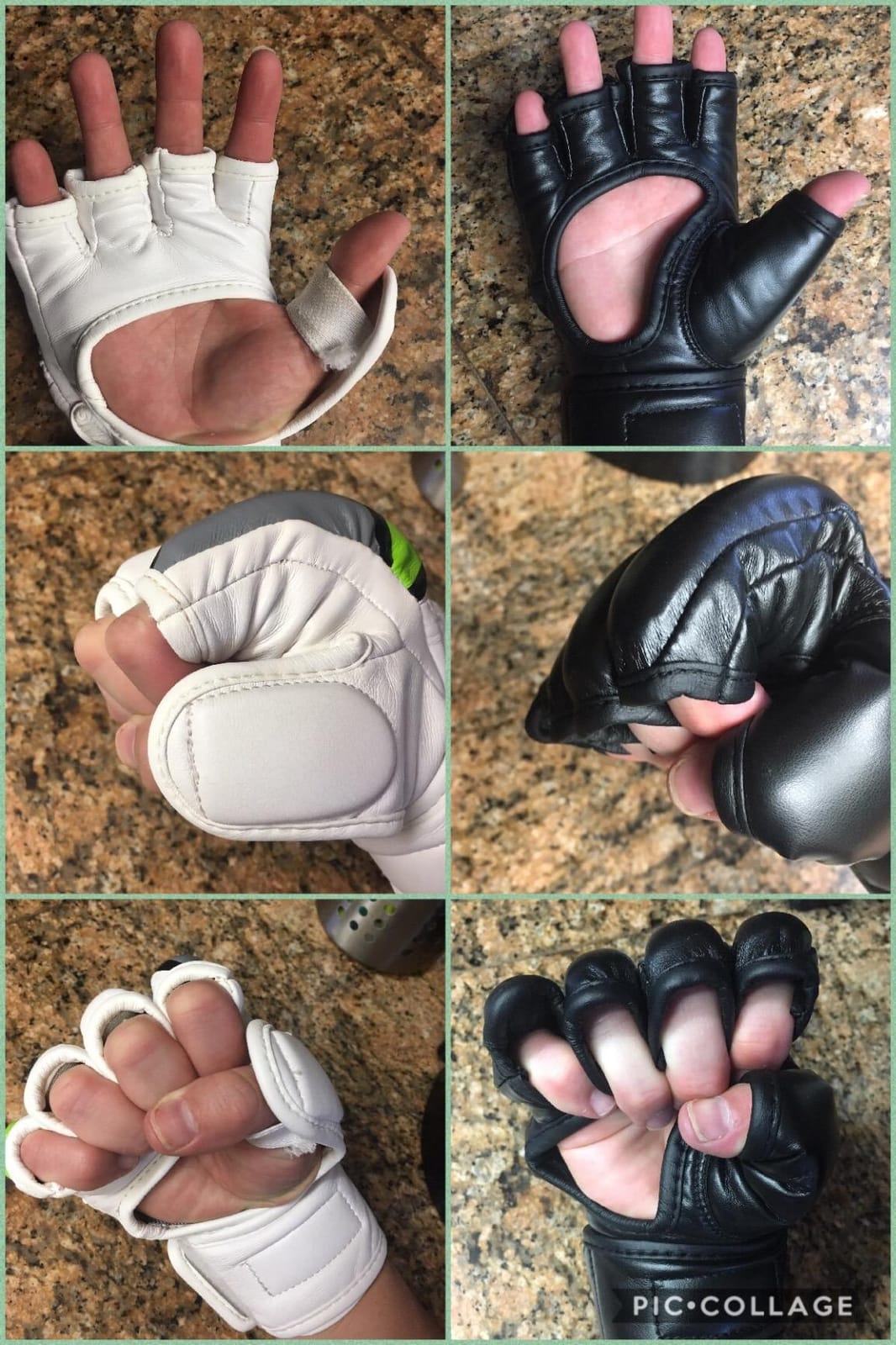 RDX MMA Gloves Grappling Sparring, Maya Hide Leather, Boxing Gloves Men Women Muay Thai Martial Arts Training, Half Finger Adjustable Mitts Wrist Support Kickboxing Cage Fighting Punching Bag Workout customer photo 2