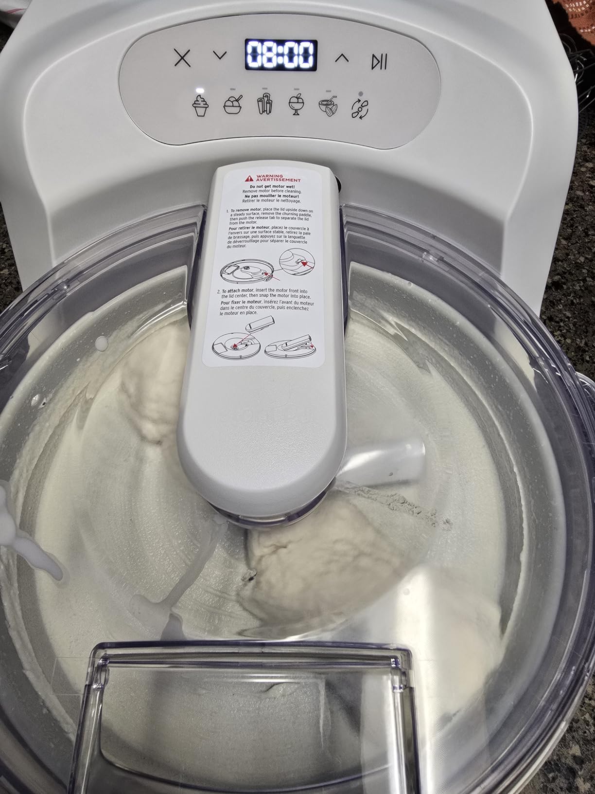 Instant Pot InstantChill Ice Cream Maker with Built‑In Compressor, No Pre‑Freezing, Real Ice Cream in Minutes*, Gelato, Sorbet, Rolled, Non‑Dairy, Mix‑Ins, Easy Clean Up, Quiet, Makes Up to 2 Pints customer photo 1