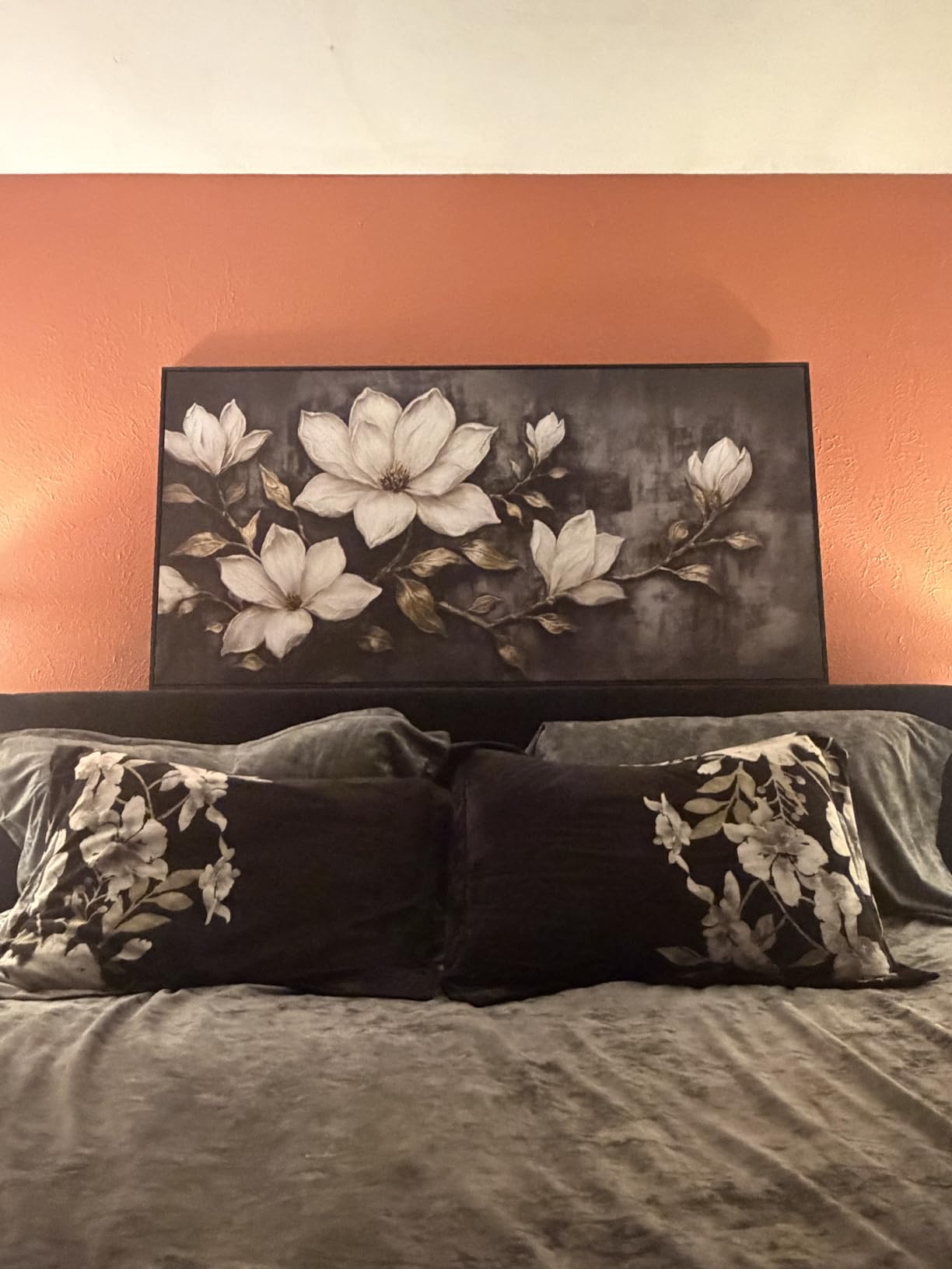 Large Framed Vintage Floral Botanical Wall Art for Living Room, 30x60 In customer photo 1