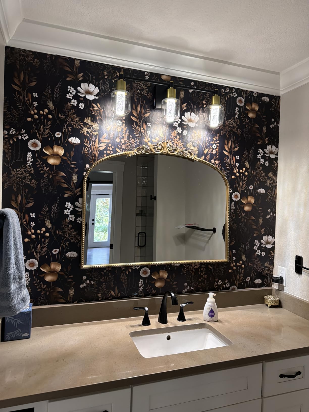 Micasso Large Vintage Black Mirror: 48