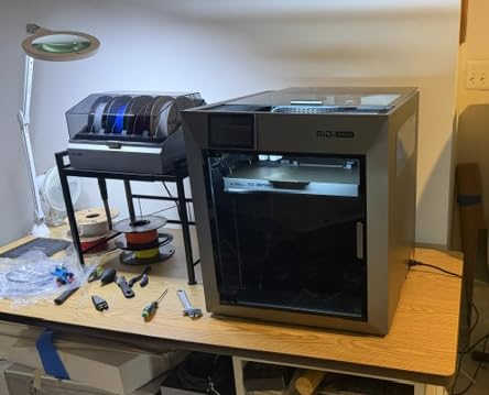 QIDI Max4 Combo 3D Printer, 390×390×340mm Build Volume, 65℃ Heated Chamber | 370℃ nozzle, dual Z lead screws, max 800mm/s high speed, auto-leveling, AI camera, Polar Cooler optional, multi-materials customer photo 1
